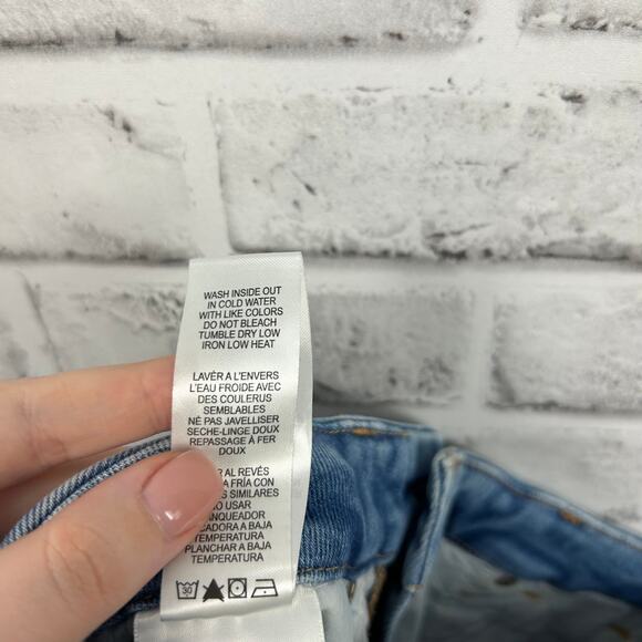 Good American Good Legs Worn Hem Blue876 Sz 2/26 NEW - Picture 12 of 12
